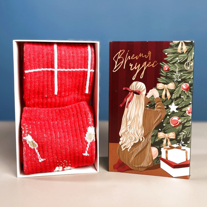 Набор новогодних женских носков KAFTAN "Xmas"